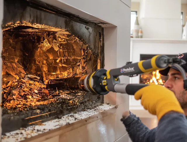 Professional chimney cleaning by East Hampton Chimney Sweep in East Hampton, CT