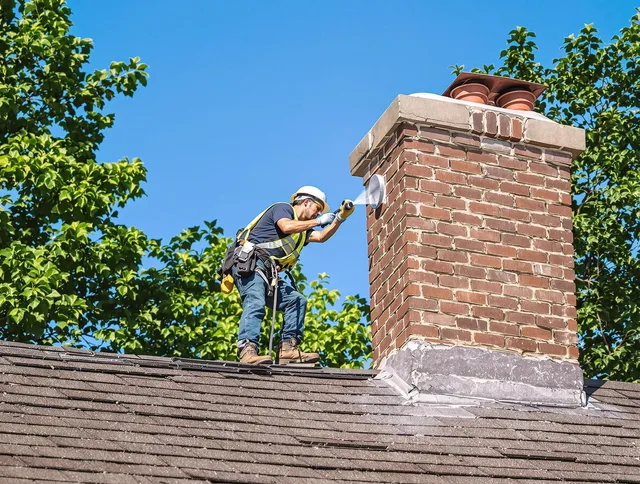 East Hampton Chimney Sweep performing an inspection with advanced tools in East Hampton, CT