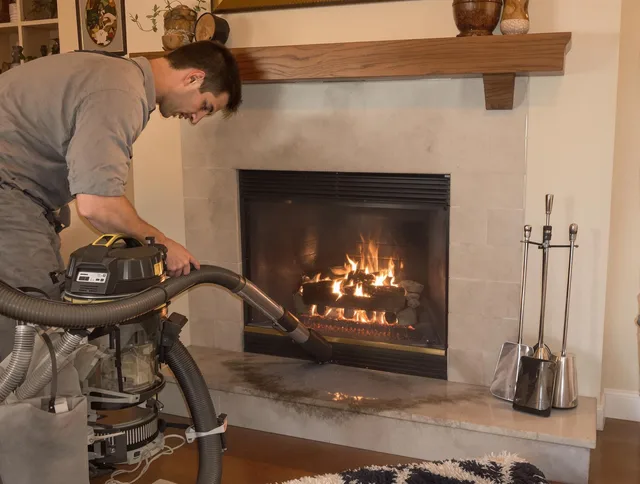 Routine fireplace upkeep by East Hampton Chimney Sweep in East Hampton, CT