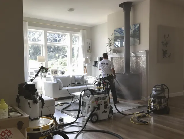 Soot removal service by East Hampton Chimney Sweep for a fireplace in East Hampton, CT
